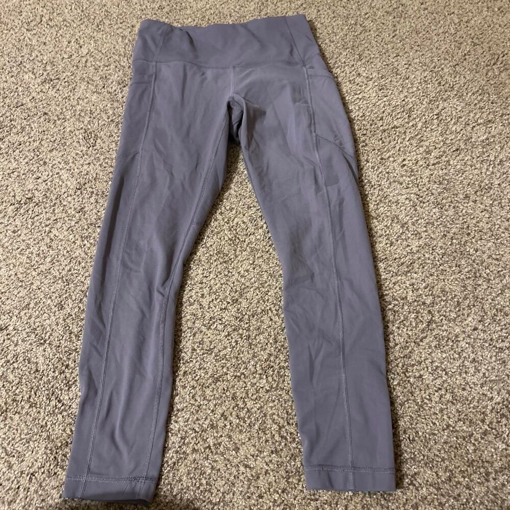 Yogalicious Women's Purple and Grey Leggings